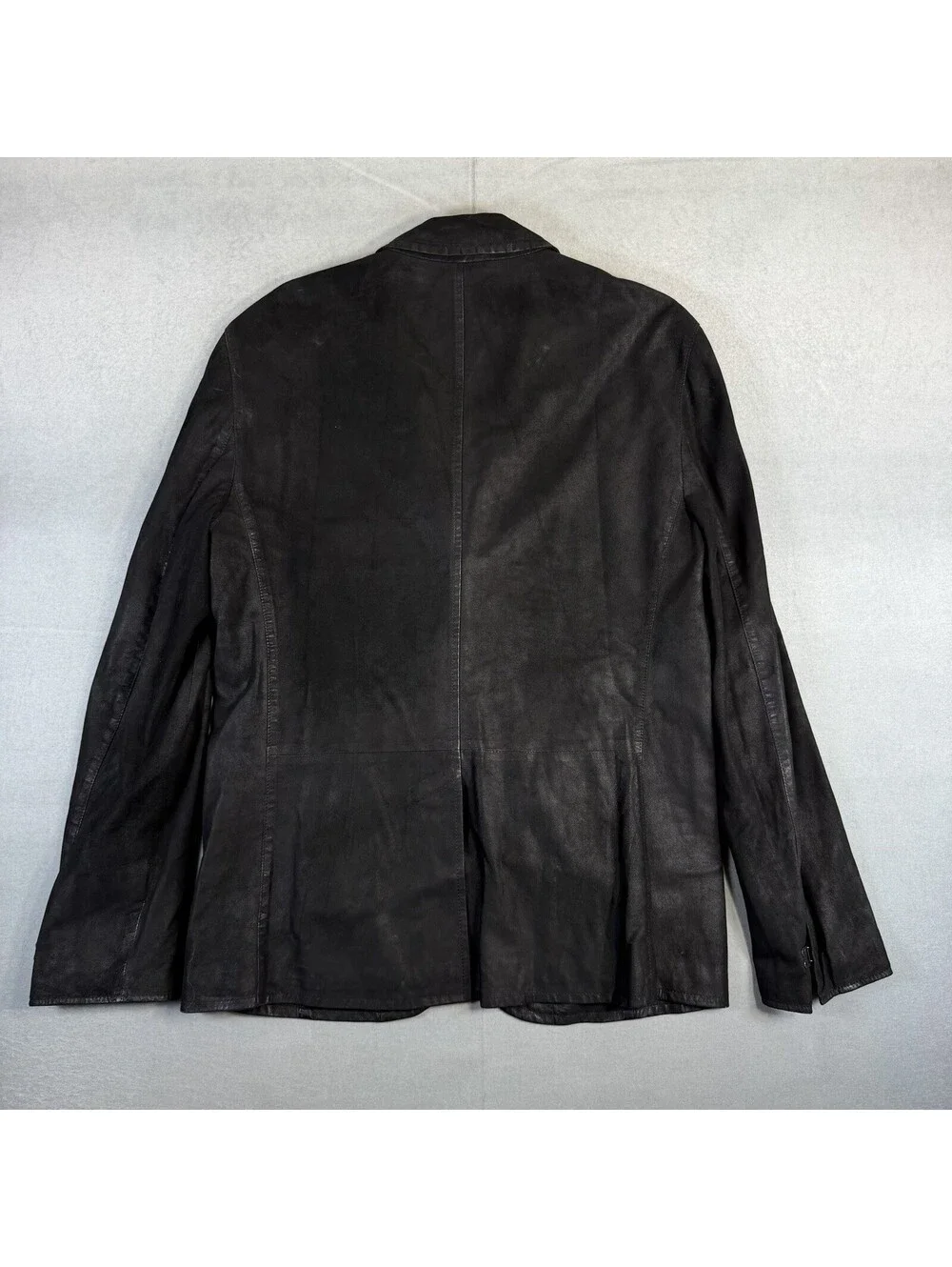 John Varvatos Hook & Bar Blazer Jacket Mens 52 Black Goat Suede MSRP $1998
